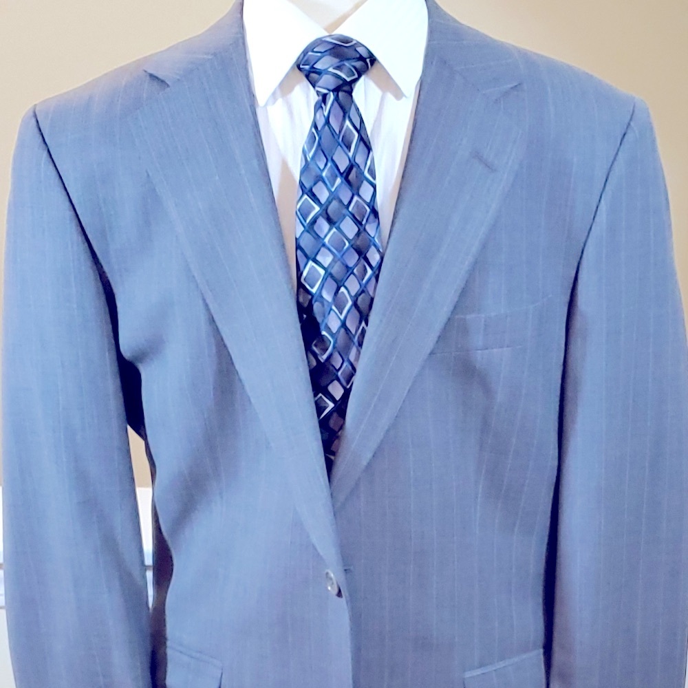 346 Brooks Brothers Gray Pinstripe Blazer - Picture 4 of 7